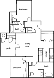 a floor plan of a house