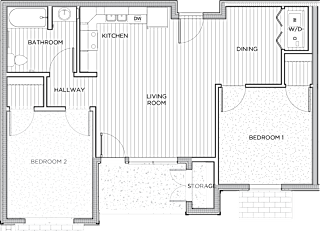 deer creek 2 bed 1 bath 780 sf A