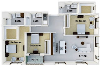 Floor Plan 3 Bed 3 Bath