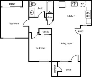 a diagram of a floor plan of a house