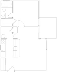 Springhill Gardens 1 Bed 1 Bath 570sf