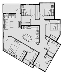 Unit 4.3 4 Bed 2 Bath 1438 sq ft