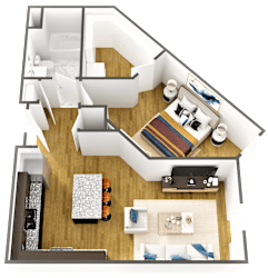 Polka Floor Plan at Wesmont, Indianapolis, IN
