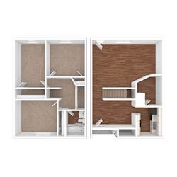Three Bedroom Floor Plan at Townhomes at 28th, Indiana