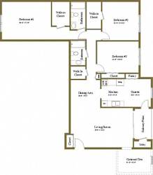 3 Bedroom 2 bath apartment at Cromwell Valley in Towson, MD