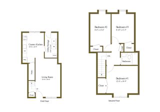 TH INSIDE - no patio at Somerset Woods Townhomes, Severn, Maryland