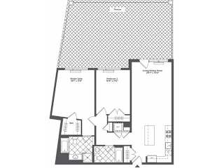 F1 Floor Plan at Infinity Edgewater, New Jersey