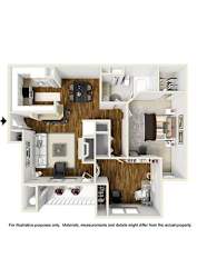 Boxwood Floor Plan at Sturbridge Commons, Montgomery, AL