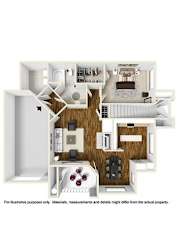 Greenwood Floor Plan at Sturbridge Commons, Alabama, 36116