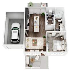 One Bedroom One Bathroom at Allier Foley, Alabama