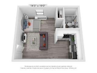 S1 Floor Plan at Elevate 758, Mobile, AL, 36602