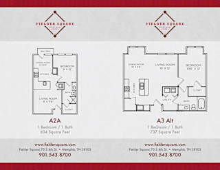 A2A and A3ALT Floorplan at Fielder Square, Memphis