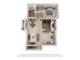 The Holly Floorplan at Gateway Crossing, Augusta, 30907