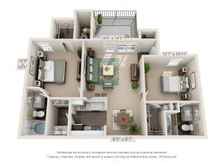 Dogwood Floor Plan at Preston Grove, Savannah, 31419