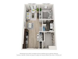 A6 Floor Plan at Vista Germantown, Tennessee