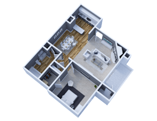 Campbell Reserve 1 Bedroom Apartment in Joplin, MO.
