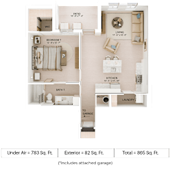 A1L Floor Plan at Imperial Crossing Luxury Apartment Homes, Bonita Springs, FL, 34134