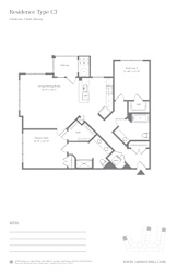 C3 Floor Plan at 140 Mayhill, Saddle Brook, New Jersey