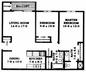 2 bed 2 bath 870 Sq.Ft at Indian Ridge Apartments, Davenport, Iowa