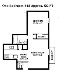 1 bed 1 bath 648 Sq.Ft. Efficiency at Kimberly Club Apartments, Davenport 52807