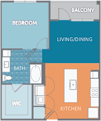 A2 Floor Plan at Watermark on Twenty Mile, Colorado