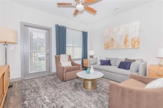 Furnished Living Room at One White Oak Apartments, Cumming