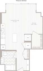 1 bedroom 1 bath at Artline Apartments, Washington