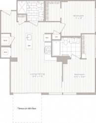 2 bedroom 2 bath B at Artline Apartments, Washington, DC, 20024