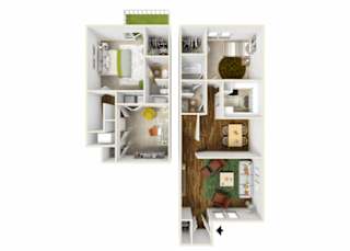 Floor Plan 2.2B Townhome