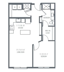 B1 Floor Plan B1 Floor Plan at Union Berkley, Missouri, 64120