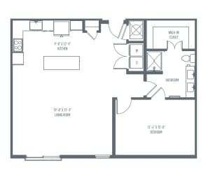 B2 Floor Plan B2 Floor Plan at Union Berkley, Kansas City, Missouri