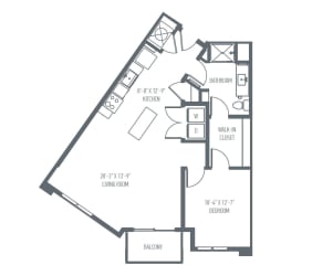 B4 Floor Plan B4 Floor Plan at Union Berkley, Missouri, 64120