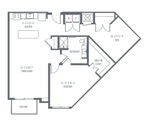 C1 Floor Plan C1 Floor Plan at Union Berkley, Kansas City