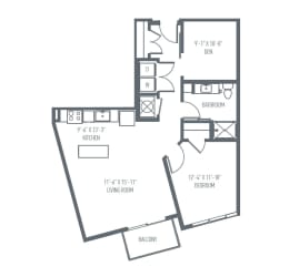 C4 Floor Plan C4 Floor Plan at Union Berkley, Missouri