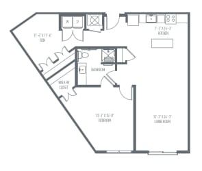 C9 Floor Plan C9 Floor Plan at Union Berkley, Kansas City, MO, 64120