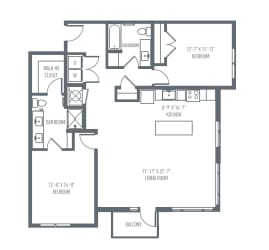D5 Floor Plan D5 Floor Plan at Union Berkley, Kansas City