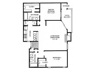 B10 Floor Plan at High Oaks, Texas, 78759