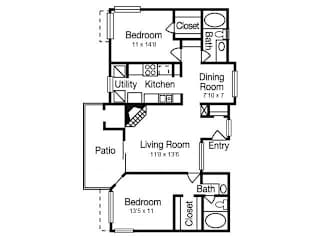 Sculpture Falls Floor Plan | Madison Arboretum