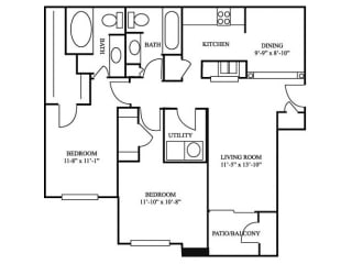 The William Classic Floor Plan | River Stone Ranch
