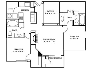 The Mopac Deluxe 1 Floor Plan | River Stone Ranch