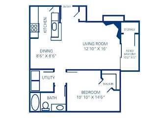 Opal Floor Plan at Stonelake at the Arboretum, Austin