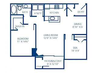 Sapphire Floor Plan at Stonelake at the Arboretum, Austin