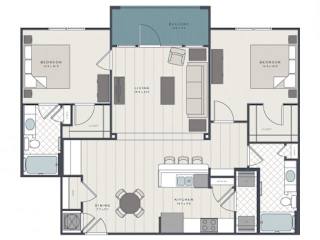 The Edisto Floor Plan at The Standard, Charleston