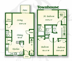 Floor Plan The Palmetto Townhouse