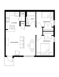 Floor Plan Two Bedroom_33