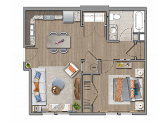 Floor Plan One Bedroom