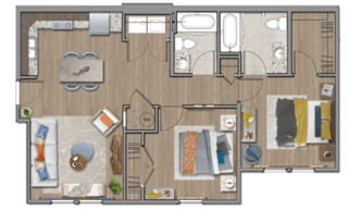 Floor Plan Two Bedroom
