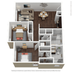 Floor Plan 2 Bedroom