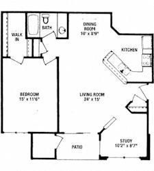 1 bedroom 1 bath