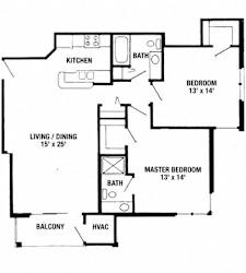2 bedroom 2 bath